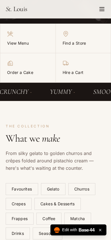 St. Louis mobile website view